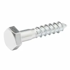 Diall Zinc-Plated Carbon Steel Hex Coach Screw Pack (6 x 30 mm, 200 Pc.)