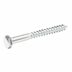 Diall Zinc-Plated Carbon Steel Hex Coach Screw Pack (6 x 60 mm, 200 Pc.)