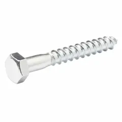 Diall Zinc-Plated Carbon Steel Hex Coach Screw Pack (8 x 60 mm, 100 Pc.)