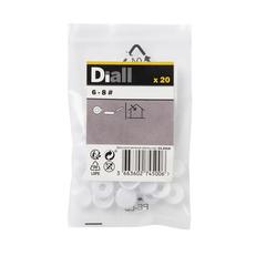 Diall Plastic Snap Cap Pack (20 Pc.)