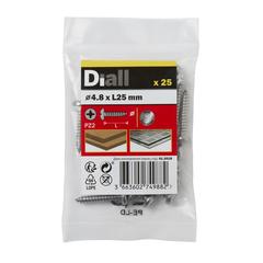 Diall Stainless Steel Screw Pack (25 x 4.8 mm, 25 Pc.)