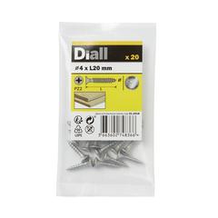 Diall Stainless Steel Wood Screw Pack (4 x 20 mm, 20 Pc.)
