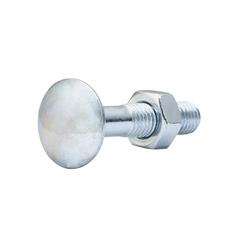 Diall Zinc-Plated Carbon Steel Coach Bolt & Nut Pack (M8 x 40 mm, 10 Pc.)