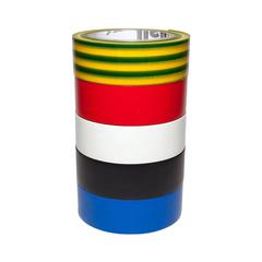 Diall PVC Electrical Tape Pack (19 mm x 10 m, Multicolor, 5 pc.)