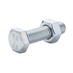 Diall Zinc-Plated Carbon Steel Hex Bolt & Nut Pack (M8 x 30 mm, 10 Pc.)