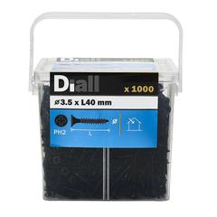 Diall Carbon Steel Universal Screw Pack (3.5 x 40 mm, 1000 Pc.)