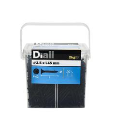 Diall Carbon Steel Plasterboard Screw Pack (45 x 3.5 mm)