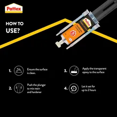 Pattex Universal 5-Min Power Epoxy Syringe (11 ml)