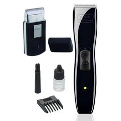 Moser Neo Liner Professional Corded & Cordless Trimmer, 1586-0151 + Moser Rechargeable Travel Shaver, 3615-0052 (3 W)