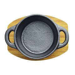 Raj Cast Iron Round Casserole W/Tray (14 cm)