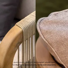 3-Seater Acacia Rope Sofa W/Cushion Diablo (72 x 210 x 67 cm)