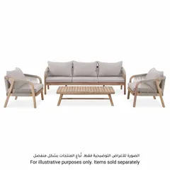 3-Seater Acacia Rope Sofa W/Cushion Diablo (72 x 210 x 67 cm)
