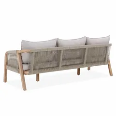 3-Seater Acacia Rope Sofa W/Cushion Diablo (72 x 210 x 67 cm)