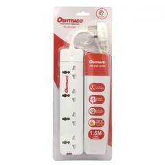 Oshtraco 4-Way Universal Extension Cord (1.5 m, 2 Pc.)