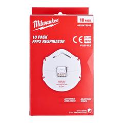 Milwaukee FFP2 Respirator W/Valve Pack (10 Pc.)