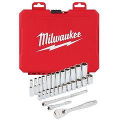Milwaukee Metric Ratchet & Socket Set (28 Pc.)
