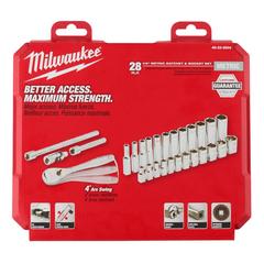 Milwaukee Metric Ratchet & Socket Set (28 Pc.)