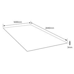 High Density Fibreboard (244 x 122 x 0.3 cm)