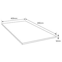 لوح MDF خشب ليفي متوسط الكثافة (12 × 405 × 810 ملم)
