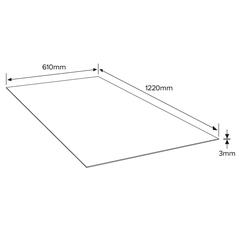 Hardboard (3 x 610 x 1220 mm)