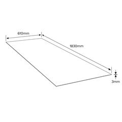 Hardboard (3 x 610 x 1830 mm)