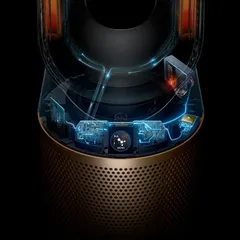 Dyson Cryptomic Hot Cool Air Purifier, HP09 (White & Gold)