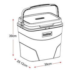 Cosmoplast Plastic Chill Box Set (3 Pc.)