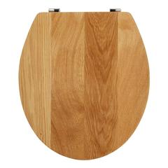 Cooke & Lewis Cervia Solid Oak Toilet Seat (426 x 378 x 61 mm)