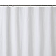 GoodHome Drina Polyethylene-Vinyl Acetate Plain Shower Curtain (2000 x 1800 mm)