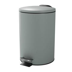 GoodHome Koros Steel Pedal Bin (3 L, Sage Grey)