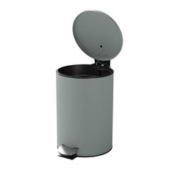 GoodHome Koros Steel Pedal Bin (3 L, Sage Grey)