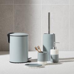 GoodHome Koros Ceramic Toilet Brush & Holder (111 x 450 x 111 mm)