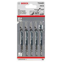 Bosch T 244 D Speed for Wood Jigsaw Blade (100 mm, 5 Pc.)