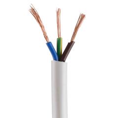 Oshtraco 3-Core Flexible Copper Cable Roll (0.75 mm x 1 m, Sold Per Meter)