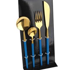 Turquoise Stainless Steel Cutlery Set (16 Pc.)