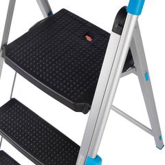 Mac Allister 3-Step Aluminium Foldable Step Stool (1.1 m x 47.5 cm)