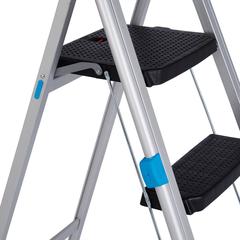 Mac Allister 3-Step Aluminium Foldable Step Stool (1.1 m x 47.5 cm)