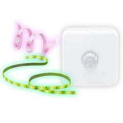 Wiz Smart LED Light Strip Starter Kit (2 m, Colored) + Wiz Smart LED Strip Extension Kit (1 m) + Wiz Wireless Indoor Motion Sensor (Bundle)