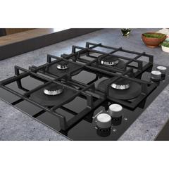 Ariston Built-In 4-Zone Ceramic Gas Hob, AGS61SBK (60 cm)