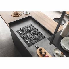 Ariston Built-In 4-Zone Ceramic Gas Hob, AGS61SBK (60 cm)