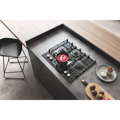 Ariston Built-In 4-Zone Ceramic Gas Hob, AGS61SBK (60 cm)