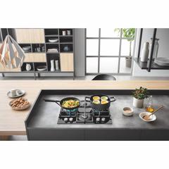 Ariston Built-In 4-Zone Ceramic Gas Hob, AGS61SBK (60 cm)