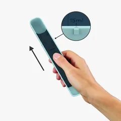 Joseph Joseph Measure-Up Adjustable Plastic Measuring Spoon (2 x 3 x 19.5 cm, Blue)