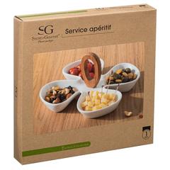 SG Porcelain Bamboo Aperitive Plate (28 x 28 x 12 cm)