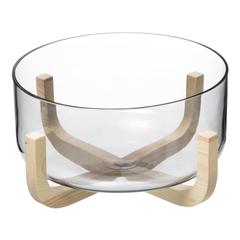 SG Arha Smoky Glass Salad Bowl (24.5 x 12.5 cm)