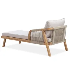 1-Seater Acacia Wood Lounger W/Cushion Diablo (81 x 165 x 67 cm)