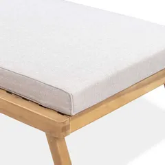 1-Seater Acacia Wood Lounger W/Cushion Diablo (81 x 165 x 67 cm)