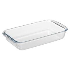 5Five Glass Rectangular Dish W/Bamboo Lid (31.2 x 19.8 x 5.5 cm)