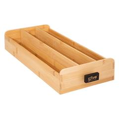 5Five Modern Metal & Bamboo Coffee Capsule Holder (17.8 x 38 x 7.3 cm)