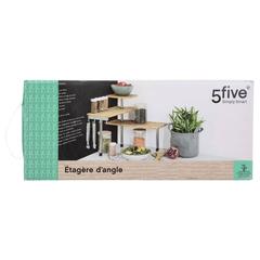 5Five Bamboo Kitchen Shelf W/4 Hooks (45 x 43 x 38.5 cm)